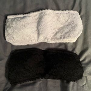 White and Black Bralettes